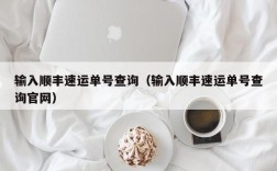 输入顺丰速运单号查询（输入顺丰速运单号查询官网）