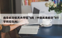 南京航空航天大学招飞网（中国民用航空飞行学院招生网）