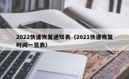 2022快递恢复通知表（2021快递恢复时间一览表）