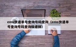 ems快递单号查询号码查询（ems快递单号查询号码查询极速鲜）